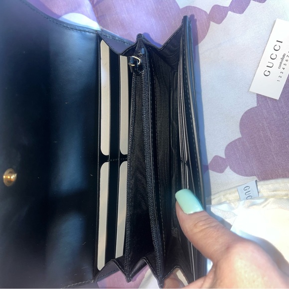 Gucci continental wallet with Cat authentic w/ box cards dust bag 🌺 - Picture 11 of 13